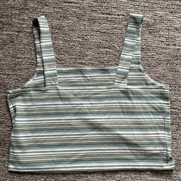 GREEN STRIPED TANKTOP - Size XL - Picture 2 of 3